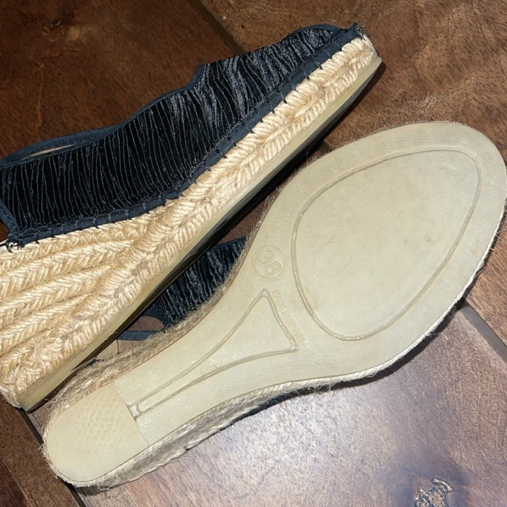 Azura Made In Spain Jeanette Espadrilles Black Sz. 38